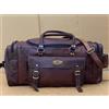 Fatto a mano Borsa Duffel Da Viaggio In Pelle Handmade Marrone C | Cabina Aereo Lilla