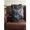 Fatto a mano Borsa Backpack Vintage In Pelle Di Capra Nera Da 20" Per Laptop E Palestra