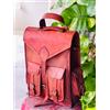 Fatto a mano Zaino In Pelle Pro Per Laptop Vintage Marrone Uomo Genuine S Nuovo