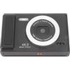 ASHATA Fotocamera compatta per studenti, fotocamera digitale con messa a fuoco automatica da 48 MP, per uso quotidiano (nero)