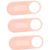 Housoutil Copertura Fotocamera Privacy Rosa in Abs, Set 3 Pezzi