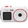 ASHATA Fotocamera digitale a doppio schermo, display a colori anteriore da 2,4 pollici, display posteriore da 1,54 pollici, fotocamera compatta da 72 MP con zoom digitale 16x, lettore MP3 per