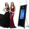 Generic Macchina interattiva della cabina della foto del touch screen con il caso di volo e la luce di selfie, progettazione pieghevole per gli eventi