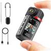 NbgrvB Action Camera 2.7K con obiettivo rotante a 180 ° Telecomando WiFi Schermo HD da 1,44 pollici H.264 Video Impermeabile Sport Cam per Vlogging nero