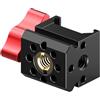 CAZSTYK Gabbia per fotocamera leggera con supporto scorrevole e giunti RS3/4/5 con fori multipli per filettatura, supporto scorrevole leggero per fotocamera