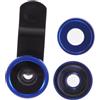 RORPOIR Obiettivo Per Cellulare Clip Lente Fisheye Grandangolo e Macro Per Smartphone Lente Blu Alta Definizione Riflesso Compatibile Con Iphone x