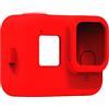 Aokicase For Gopro 8 Camera Silicone Protective Case Gopro 8 Silicone Case Camera Accessories Protective Case for Panoramic Accessories Lens (Gopro 8, Red) GP483