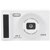 ASHATA Fotocamera compatta per studenti, fotocamera digitale con messa a fuoco automatica da 48 MP, per uso quotidiano (bianco)