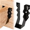 Herbert-fty 25 ganci neri per travetti da 2 x 6 cm, per legno, staffe per travetti, montaggio frontale, 2 x 6, staffe per legami per capannoni, fienili, cooper, portici, capriate, strutturalmente sane ed