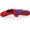 KNIPEX ErgoStrip Utensile spelacavi universale per mancini in confezione Self-service 135 mm, 16 95 02 SB