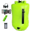 Generic Boa da nuoto per acque libere, con touchscreen, borsa impermeabile per cellulare, galleggiante, per triatleti, kayaker, snorkeler, allenamento in acqua sul lago, corse all'aperto
