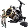 Nuyhgtr Powerful Fly Reel, Ice Fishing Reel, Saltwater Spin Reel, Fishing Reel with Drag, Fly Fishing Reel with 19.8 Lbs Max Drag for Surf Fishing, Ice Fishing, and Tackle Bait Feeding