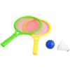 Syrisora Set di Racchette da Tennis per Badminton per Bambini, Giocattoli Sicuri in Materiale ABS per Bambini, Gioco Sportivo Leggero con 2 Racchette, Palla e Volano per Giochi Al