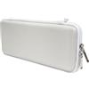 NbgrvB Borsa portaoggetti per guanti da golf in nylon con moschettone traspirante di grande capacità per tees marcatori strumenti organizer portatile per cintura o carrello bianco