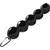 RORPOIR Custodia Porta Palline da Golf in Silicone Nero con Moschettone, Facile da Trasportare e Resistente, per Appendere alla Borsa ai Pantaloni