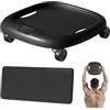 Nuyhgtr Esercise Wheel, 360 gradi rotazione addominale Trainer with Mat, Fitness Tool for Women, Home Gym Equipment, Waist Toning Workout Board, Healthy Lifestyle