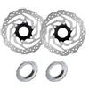 YINETTECH 2 x 180 mm Rotori di freno a disco Centerlock, per bicicletta con bulloni di anello di bloccaggio per mountain bike