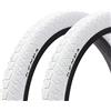 KHEbikes Kenda BMX - Set di pneumatici 20 x 1,95 pollici - circa 610 g - Copertoni in filo - design pulito - Park & Street - bianco - 1 paio