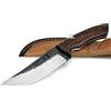 Maru Knives Coltello Artigianale in Acciaio Balestra Forgiato A Mano Manico Legno Lama Fissa Coltello da Caccia Coltello da Collezione Coltello BUSHCRAFT