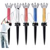Generic Supporto magnetico per tee da golf - Teess magnetico con rotazione a 360° - Teess professionale in legno naturale disponibile, tee lunghi stabili per pratica golfista