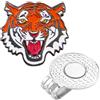 Generic Clip per marcatori da golf, clip magnetica per marcatori per palline da golf, con design a forma di tigre, forte impugnatura magnetica per palline da golf in metallo