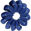 QUILSTM Copritesta per ferri da golf oversize, spessi, impermeabili, facili da riconoscere, dimensioni 18x8 cm/7,09x3,15 pollici. Copritesta per ferri da, Blu, 18x8cm