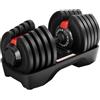 GOVITA NEW Set di Manubri Regolabili A Carico Variabile Pesi bilanciere Allenamento Corpo Home Palestra Casa Manubri Pesanti regolazione rotatoria (Set da 2 manubri da 40 kg ciascuno)
