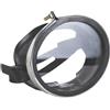 BRIGHTFUFU Maschera da Immersione Nera Vetro e Visuale, Design in Acciaio Inox e Gomma per Un'atmosfera Estiva Durante Nuoto e Snorkeling