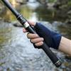 NINMORTH Canna da pesca telescopica ultraleggera in carbonio, 15 M-24 m, con anelli guida grandi e bobina a spirale, per pesca in riva al mare, colore nero
