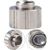 Kivivaka Cuscinetto unidirezionale in metallo argentato a 10 pin per mulinello Abu Garcia P4 Max 4SX STX, riduzione del divario con manicotto, confezione da 2
