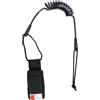 HanOaki Guinzaglio impermeabile per tavola da surf in TPU, spessore 5 mm, con corda elastica per paddle da sci nautico e controllo della tavola da surf (E)