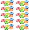 Ldbuejiaja 50 palline da golf, marcatori di posizione, diametro 24 mm, in plastica trasparente piatta per uomini e donne, per giochi, marcatori in plastica trasparente