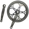 Tsophreniq Taper City Biciclette pieghevoli Doppio Paracatena Sostituzione Singola Corona Biciclette Pedivella Braccio 52T 170mm Guarnitura Bici Guarnitura Doppia Chainguard