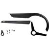 XVDRFSD Copricatena Bicicletta Custodia Protettiva for Copertura della Catena della Bici, Varie Dimensioni, for corone 48-52T, Accessori di Protezione for guarnitura e pignone(with Tail Fixed)