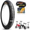 ZXCLTR 14x1.95 Pneumatico per Bici Elettrica con Camera D'aria, 14 1.95 Kit Pneumatico Antiforatura per Bici Pieghevole, Resistente e ad Alta Trazione, Colore Nero
