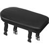 Generic Cuscinetto per passeggero posteriore per bicicletta, impermeabile, in pelle sintetica, attacco universale per portapacchi posteriore per bici da città, 31 x 15 x 4 cm, comodo cuscino in spugna per