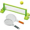 Générique Set da tennis da tavolo portatile con racchette e palla, ideale per giochi interni ed esterni, portellone da prato, parchi vacanze o riunioni ricreative, pa