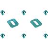 Beatanug 2 paia di tacchetti per pedali della bici con viti in lega Ti per Time For Xpresso per Xpro per Clic, piastre di ricambio M5 x 11 mm, finitura anodizzata, 2,3 x 2 cm, multicolore (verde)