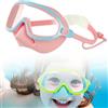 Generic Occhialini da nuoto per bambini con copertura per il naso, 2026, maschera da nuoto per bambini per ragazzi e ragazze, HD Wide View anti-appannamento, senza perdite, protezione UV, occhialini da nuoto