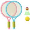 Faroby Set di Racchette da Tennis per Bambini, Racchetta da Badminton in plastica con Palla