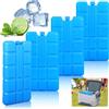 BARAKYEG Set di 4 Mattonelle Ghiaccio 200 ml,Ghiaccioli per Borsa Frigo,Freezerini Ghiaccio Riutilizzabili per Borsa Freezerini Ghiaccio Riutilizzabili per Borsa