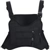 Générique Borsa Del Petto | Tasca Del Gilet Impermeabile Archiviazione Extra ,Borsa Da Gilet Leggero | per All'aperto, Allenamento, Escursionismo, Ciclismo, Pesca, Viaggi, Jogging E Moto, Bianco Su Nero,
