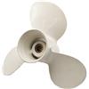Generico Compatibile con l'elica Destra in Alluminio a 3 Pale Yamaha Bianca 9 7/8x13 664-45949-02-EL 20-30HP fuoribordo