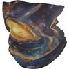 Generic Sciarpa tubolare Galaxy Eddy Planet mezza sciarpa antipolvere fascia antivento scaldacollo per sci, caccia jogging 25 x 50 cm
