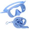 FRCOLOR Set Maschera da Snorkeling per Adulti con Vista e Vetro Temperato, Asciutto Anti-perdita e Custodia, per Nuoto e Silicone