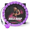 Active 100 K-MART Hula Hoop ponderato, Infinity Smart Hula Hoops con 16 Contatori, Massaggio automatico a 360 gradi, Infinity Hoop per adulti, Attrezzature per il fitness per la perdita di peso