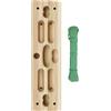 Nuyhgtr Rock Climbing Hangboard, Hangboard portatile, Hangboard di legno, Hand Grip Strengthener, Training Supplies for Climbing, Forearm Exerciser, Hangable Climbing Board