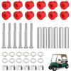 Gungtj Kit Anelli per Club Cart,Ricambi con Viti | Kit di Riparazione per Auto Golf - per Interni Esterni Garage Intrattenimento