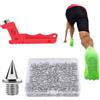Generisch Spikes for Track, punte per scarpe da golf, in acciaio a lunga distanza con chiave inglese, sportivi, chiodi resistenti al pettine per sprint arrampicata a lungo salto