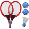 Genérico Racchetta da tennis e badminton: gioco leggero in EVA, giocattolo sportivo portatile per genitori e figli, set da badminton da tennis, 1 paio, adatto per asilo, scuola elementare, allenamento